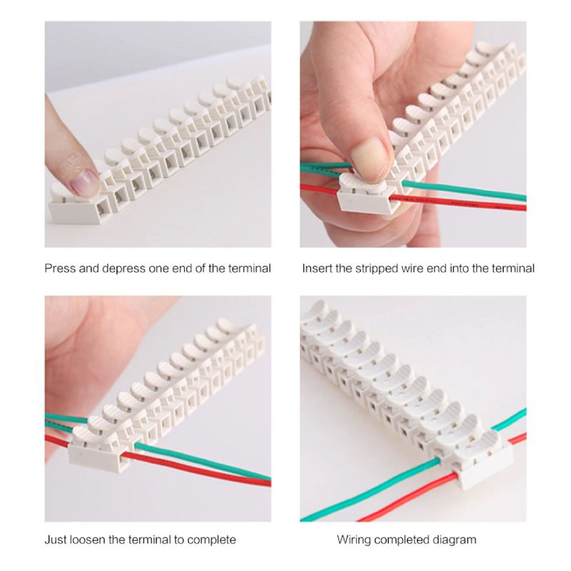 12 way Screwless Terminal Block